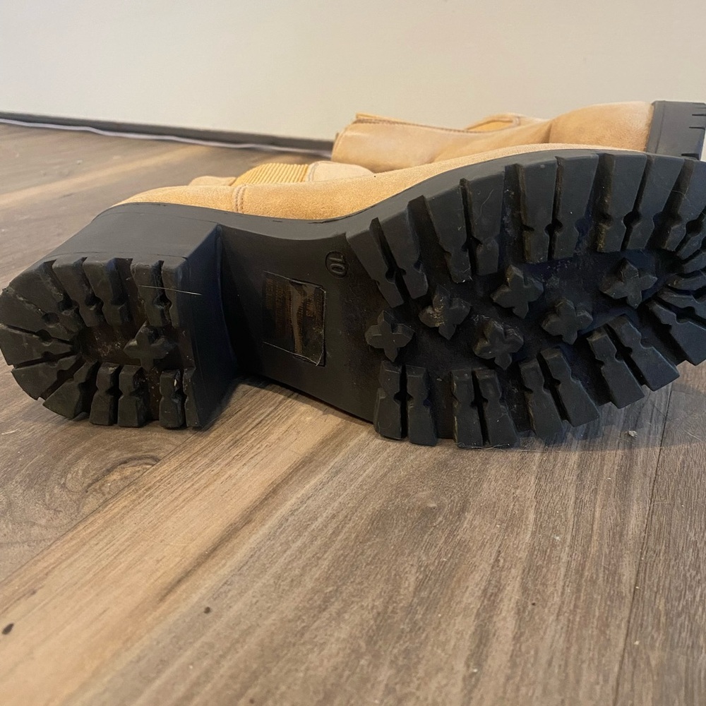 Tan Ankle Boots Size 10 - Picture 4 of 7